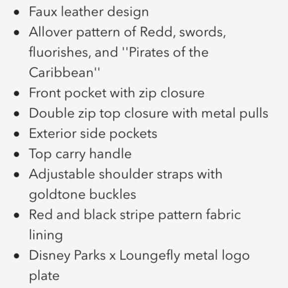 Pirates of the Caribbean Redd  Loungefly Backpack main image 5